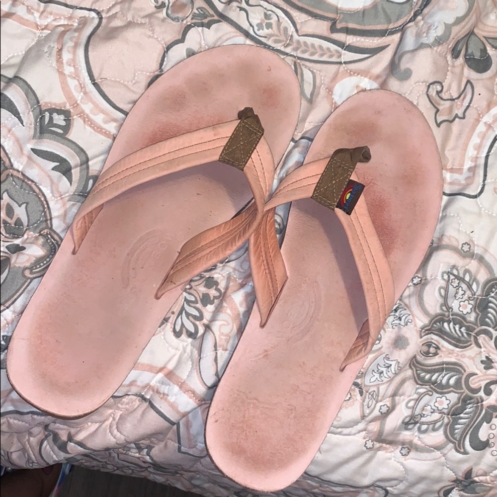 Rainbow 🌈 flip flops